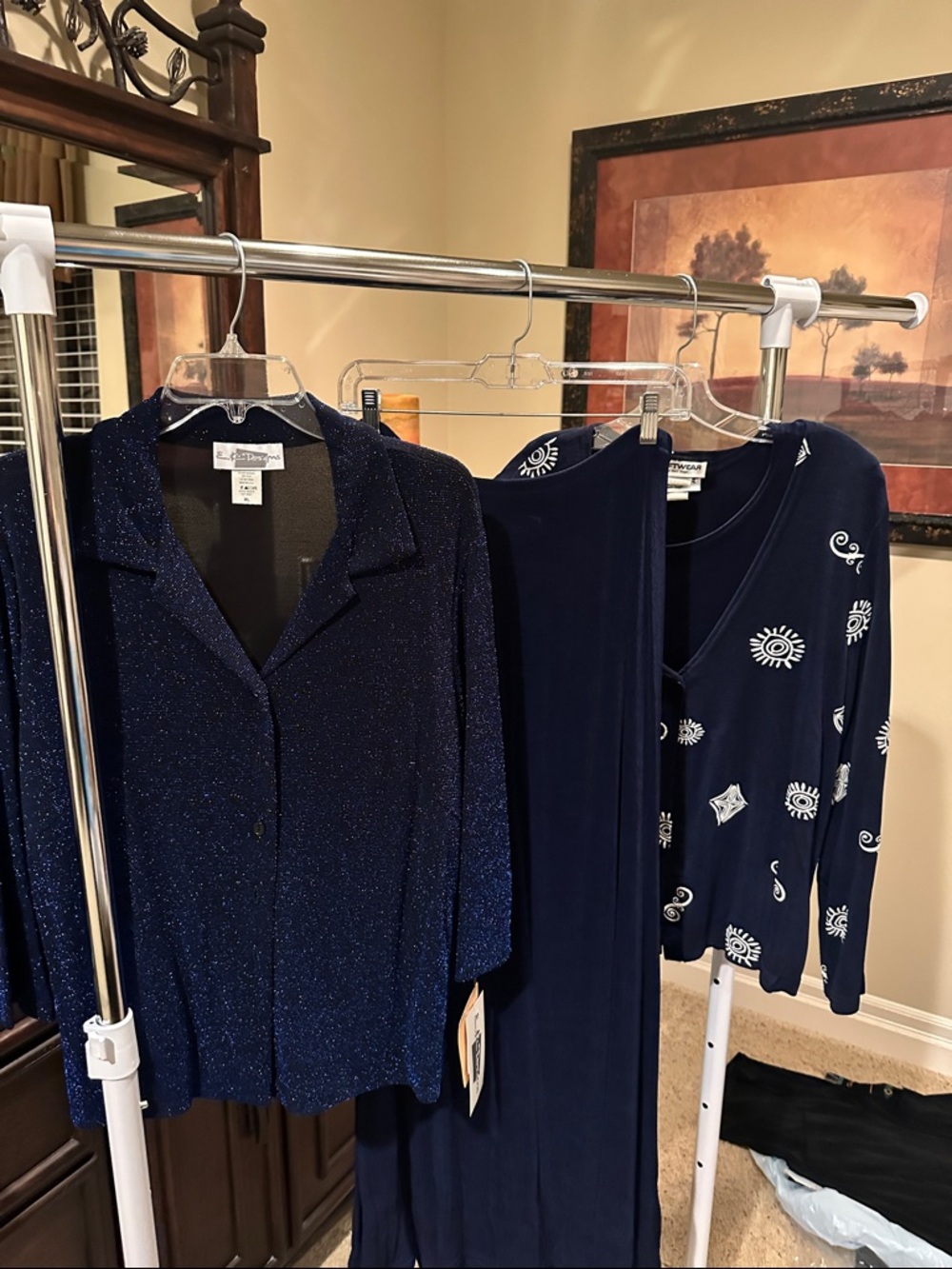 Nordstrom Navy Blue 3-Piece Skirt Set